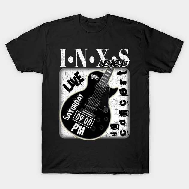 Inxs kick guitar T-Shirt by Cinema Productions